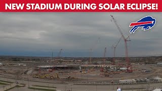 Exclusive Look At Bills New Stadium Site During Total Solar Eclipse  Buffalo Bills [upl. by Barret]