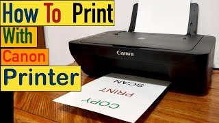 How to Print with Canon Printer [upl. by Ecissej]