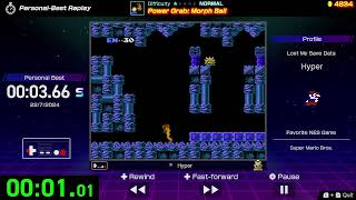 Power Grab Morph Ball 366s S RANK  NES WORLD CHAMPIONSHIPS [upl. by Eednac]