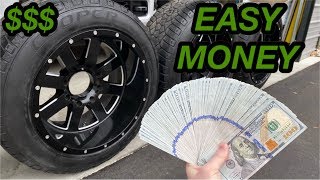 HOW TO FIX CURB RASH WHEELS AND MAKE MONEY FLIP MONEY [upl. by Eyla]