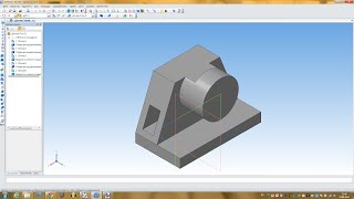 Компас 3D уроки  пример построения простой детали № 2 [upl. by Cuthbert]