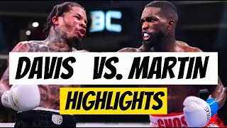 Gervonta Davis vs Frank Martin knockout fight highlights [upl. by Drahcir]