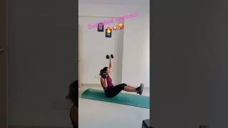 Dumbbell workouts at home🔥💥💪🏋️‍♀️fatloss fitness trending viral shorts fitmom fit video [upl. by Atiuqet341]