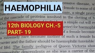 Class 12 biology chapter 5part 19Mendelian disordershaemophiliaby study with Farru [upl. by Betteann291]