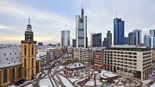 Frankfurt Germany Winter In The City Only Sights amp Sounds 1 [upl. by Yam23]