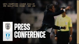 Press Conference PAOK FC Vs Malmö FF – Live PAOK TV [upl. by Scrivenor]