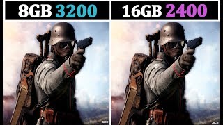 8GB 3200Mhz vs 16GB 2400Mhz  Comparison [upl. by Ullman]