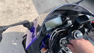 2019 Yamaha R3 quick start up [upl. by Anifad]