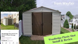 Woodbridge Plastic Shed Install amp Review [upl. by Lonnie]