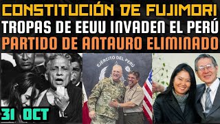 APRUEBAN INGRESO DE MILITARES DE EEUU  VALIDAN FIRMA DE FUJIMORI EN CONSTITUCIÓN  31 OCT [upl. by Sherj]