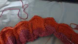 Chevron Knitting Stitch TutorialPart 1 [upl. by Aynotak808]