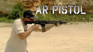 AR Pistol with Surefire Genisis 762 Suppressor Review  Shooting  The Bullet Points [upl. by Jovita]