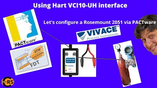 HART  Configure a HART instrument via PACTware using interface HART VCI10UH [upl. by Nohcim]