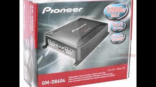 Pioneer GMD8604 Class FD 4Channel Bridgeable Amplifier Unboxing [upl. by Ahsii]