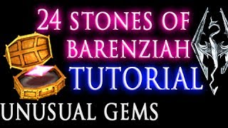 Skyrim Stones of Barenziah unusual gems amp No Stone Unturned quest [upl. by Munafo470]