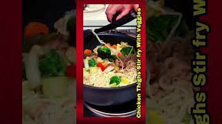 Chicken thighs stir fry 4 stirfry chicken youtubeshorts [upl. by Ahsieka]