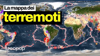 Vi spiego dalla mappa dei terremoti in che zone si verificano maggiormente gli eventi sismici [upl. by Arakawa]