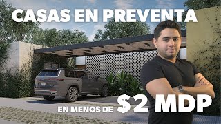 CASAS DE MENOS DE 2 MILLONES DE PESOS  AL NORTE DE MÉRIDA  CONKAL YUCATÁN [upl. by Kassel113]