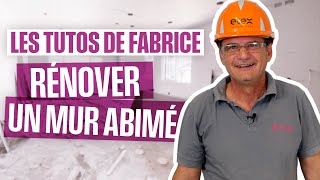 LES TUTOS DE FABRICE  Comment rénover un mur abîmé SiniatFrance [upl. by Ybocaj]