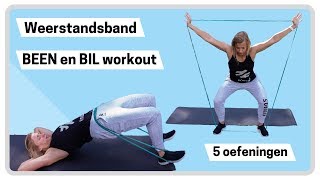 Billen en benen workout met weerstandsband [upl. by Elda]