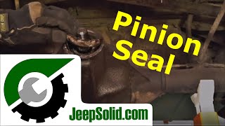 Pinion seal replacement Jeep Wrangler Short cut method [upl. by Aciruam253]