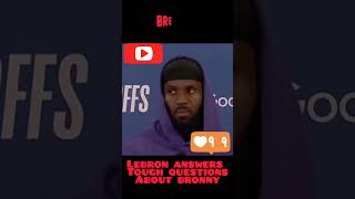 Lebron answers some tough questions about bronny nba comedy viralvideo trending [upl. by Linnet]