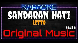 Karaoke Sandaran Hati  Original Music  HQ Audio  Letto [upl. by Infeld]