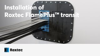 Installation of a Roxtec FlamePlus™ transit [upl. by Yelsel]