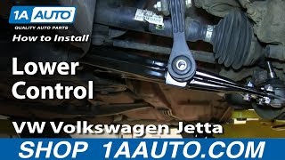 How to Replace Control Arm 9909 Volkswagen Jetta [upl. by Cornel385]