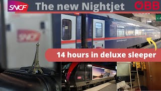 Nightjet Paris to Vienna  14 h in a double deluxe sleeper  ÖBB  SNCF night train NJ 468 NJ 469 [upl. by Aekerly]