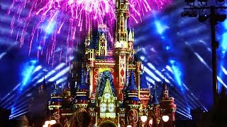 Full HAPPILY EVER AFTER fireworks at Walt Disney World Magic Kingdom [upl. by Yelsek]