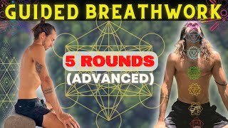 Psychedelic Breathwork I 5 Rounds I ADVANCED I On Screen Timer [upl. by Merrel]