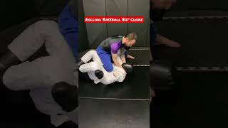 Rolling Baseball Bat Choke  BJJ  Grappling Dummy Training [upl. by Bayly397]