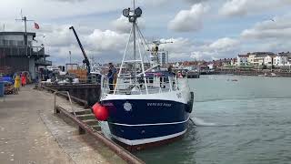 Bridlington Harbour East Yorkshire Coast England Fishing boat [upl. by Manvil]