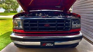 OBS Ford F150 Anzo Headlight install and review [upl. by Ardekan]