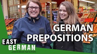 German Prepositions with Dative and Accusative Wo ist Justyna  Super Easy German 120 [upl. by Monte]