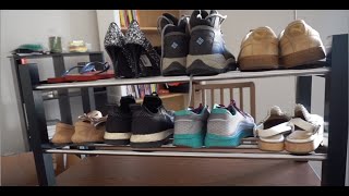 How many shoes can fit in IKEA TJUSIG Shoe rack [upl. by Lalo878]