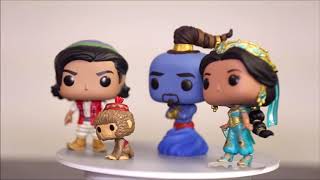 360 Funko Pop Disney Aladdin  Genie  Princess Jasmine aladdin funkoaladdin disneyaladdin [upl. by Idnir]