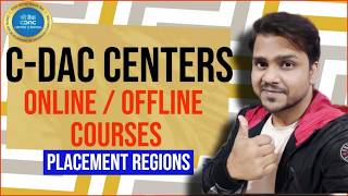 CDAC Centers and Online Offline Courses  CDAC Counselling  Placement Regions [upl. by Malinde470]