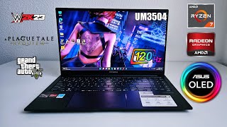 ASUS Zenbook 15 OLED UM3504 Review  AMD Ryzen 7  Budget LUXURY [upl. by Acireed]