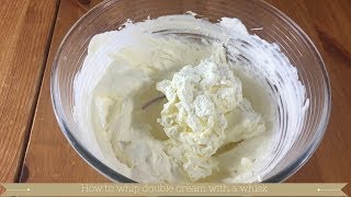 How to whip double cream with a whisk  How to whip cream by hand [upl. by Ennaer685]