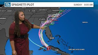 Tropical update Hurricane Watch issued for Floridas northern Gulf coast as Tropical Depression Fou [upl. by Belicia443]