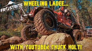 Wheeling The Jeep At LaDee Flats OHV With YouTuber Chuck Holt [upl. by Joana925]