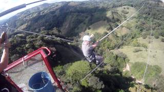 Extreme Tarzan Swing in Costa Rica [upl. by Naletak412]