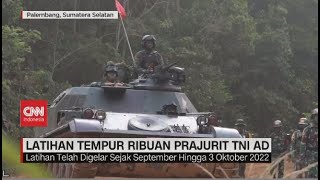 Latihan Tempur Ribuan Prajurit TNI AD [upl. by Aicia254]