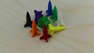 Rocket  Board Game Pieces from The Game Crafter [upl. by Greiner]