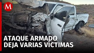 Comando ataca a marinos y agentes estatales en Sáric Sonora hay 4 muertos y 3 heridos [upl. by Hebe935]