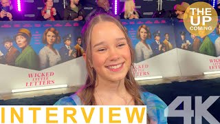 Alisha Weir interview on Wicked Little Letters at London premiere [upl. by Ymmot]