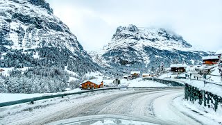 Driving in Grindelwald in Winter ❄️ Christmas in Switzerland 🇨🇭 [upl. by Julita818]