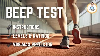 Full Beep Test 2024 Audio Age 16 with Instructions Levels amp V02 Max [upl. by Brotherson]